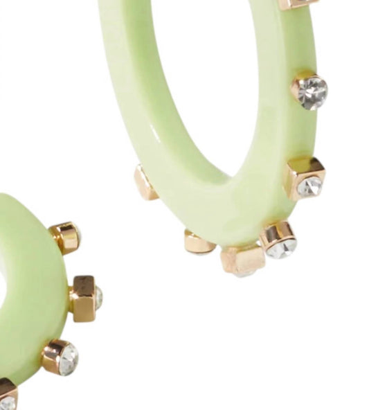 Smith & Co - Women's Large City Girl Jewel Hoop Earrings