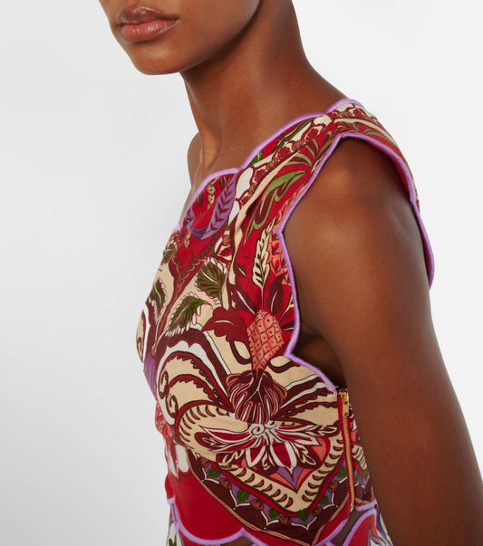 Farm Rio - One Shoulder Scallops Top