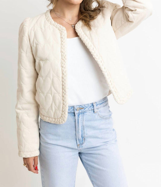 Karlie - Heart Stitch Detail Jacket