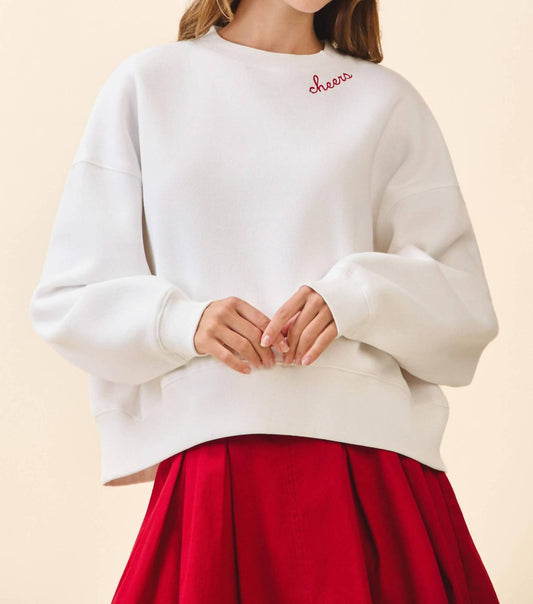 Tcec - Relaxed Fit Dropped Shoulders Crewneck Sweatshirt