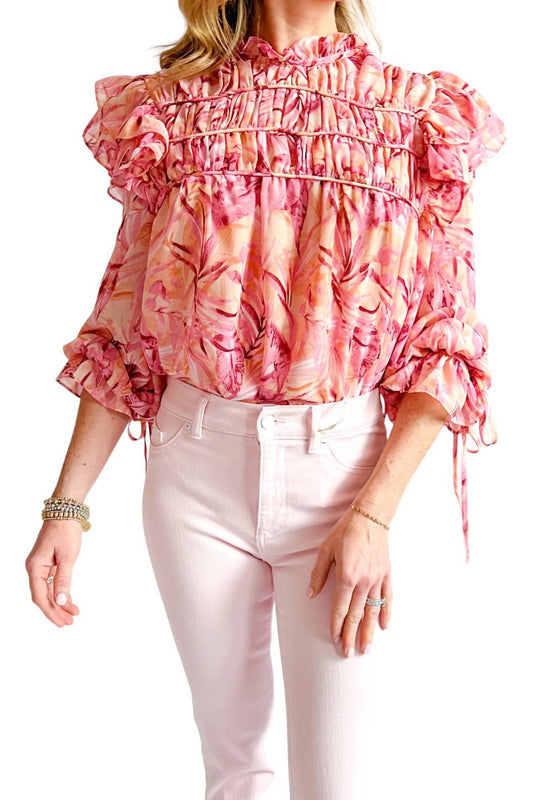 Entro - Mock Neck Long Sleeve Top