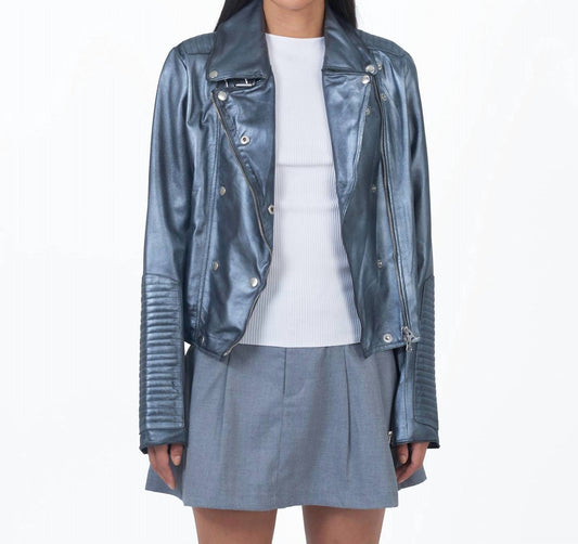 Jkt Nyc - Harley Metallic Leather Jacket