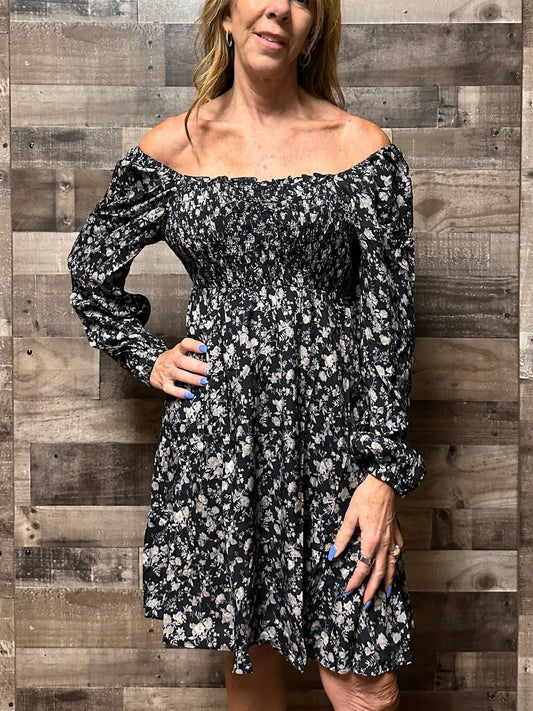 Shewin - Natalie Floral Print Dress