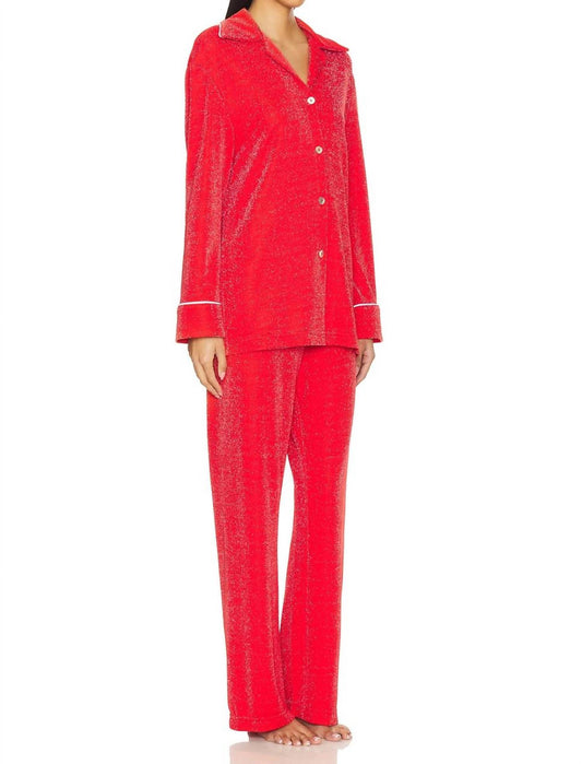 Sleeper - Saturn Lurex Pajama Set