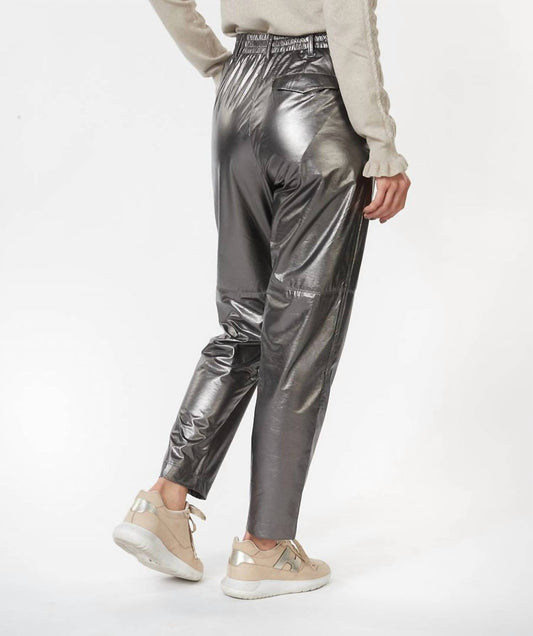 Esqualo - Metallic Straight Leg Trousers