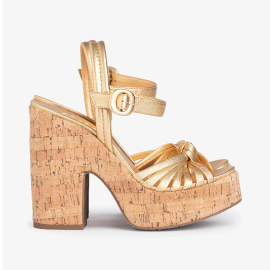 Pedro Garcia - Women's Tailor Heeled Corkbed Sandal