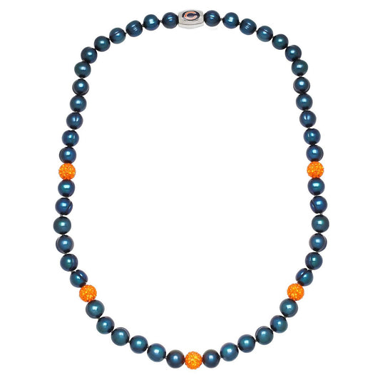 Honora - Chicago Bears Pearl & Crystal Necklace