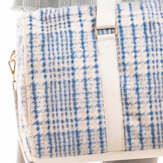 Katydid - Houndstooth Faux Fur Weekender Bag
