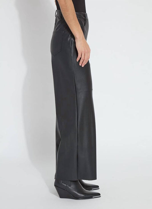 Lysse - Wren High Waist Wide Leg Vegan Leather Pant