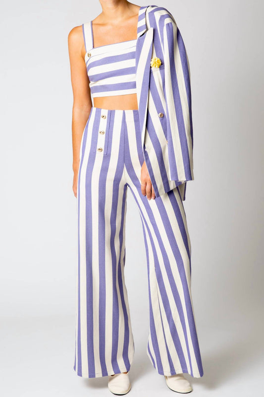Miguelina - Chiara Oversized Striped Busatti Blazer