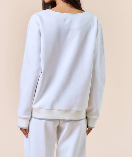 Lalavon - Colette V-neck Sweater