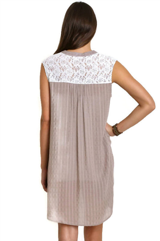 Umgee - Bohemian Lace Sleeveless Dress