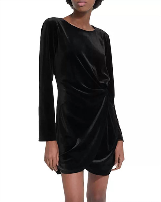 The Kooples - Draped Velvet Mini Dress