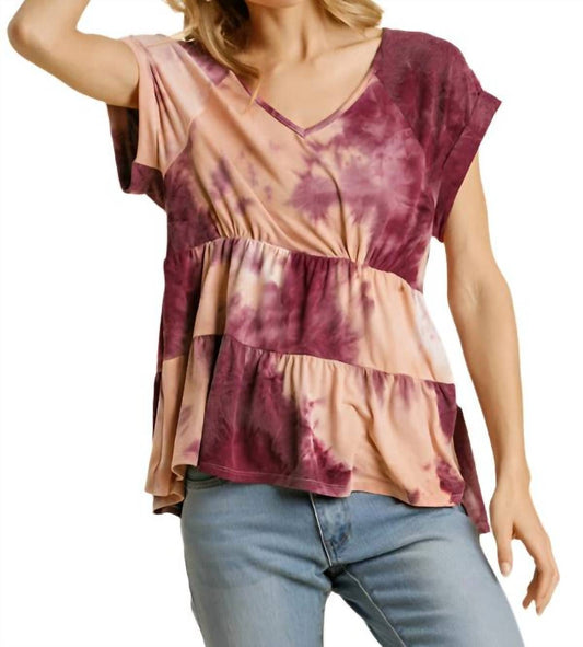 Umgee - Tie Dye Babydoll Top