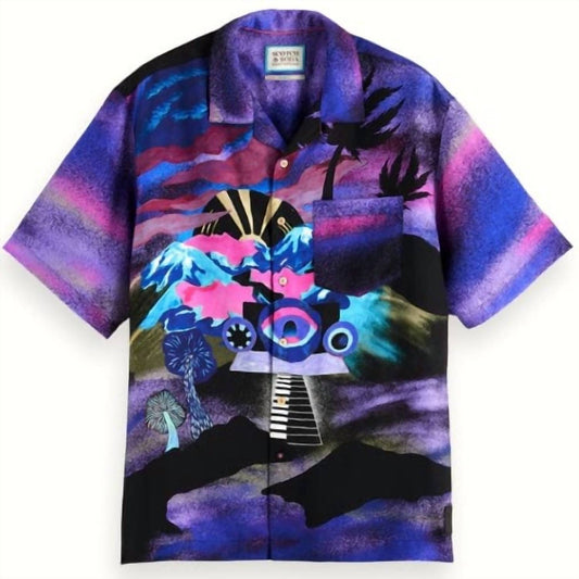 Scotch & Soda - Placed Printed Tencel Shirt