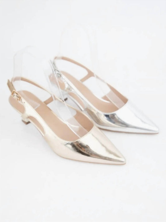 Ccocci - Women's Bell Pointed Toe Kitten Heel Pumps