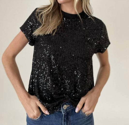 Six/Fifty - Sequined Twist Top