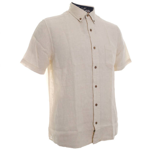 Tailor Vintage - Men's Linen Short Sleeve Shirt