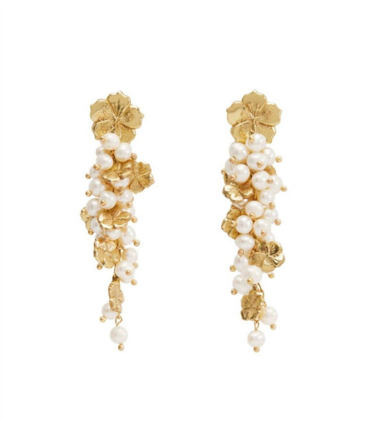 Alemais - Women's Team Spirit Flower & Pearl Earrings