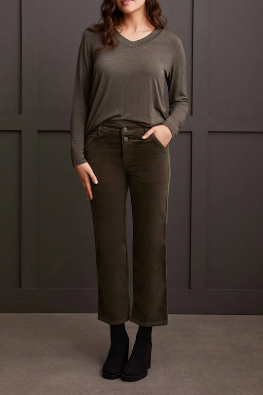 Tribal - STRETCH CORDUROY STRAIGHT LEG PANTS