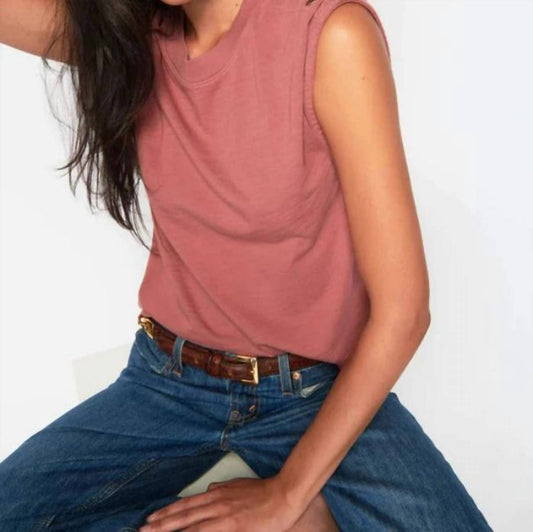 Nation Ltd - Marina Muscle Tee With Shoulder