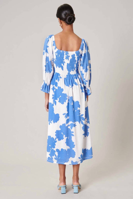 Sugarlips - Calypso Floral Denni Smocked Midi Dress