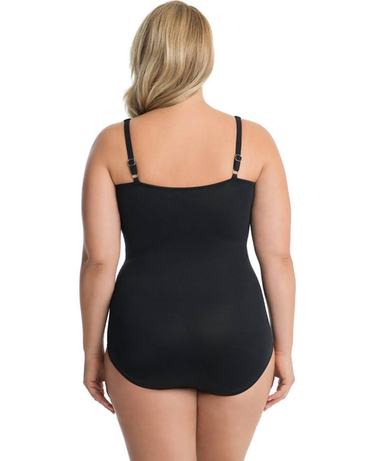 Miraclesuit - Plus Size Sanibel Surplice One Piece Swimsuit