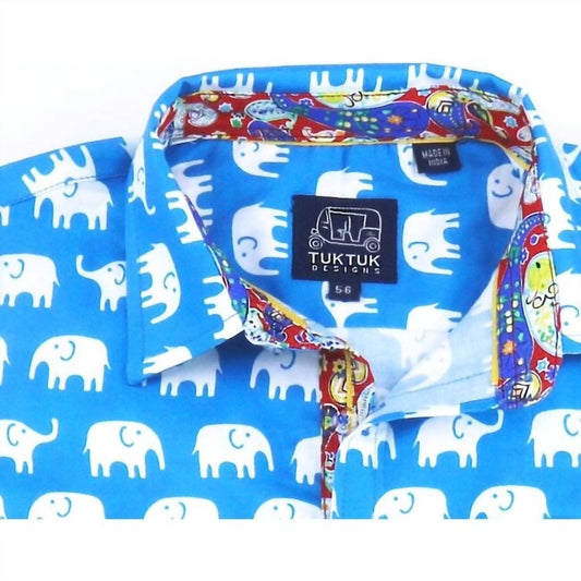 Tuktuk Designs - Boys Erawan Elephants Button Down Shirt