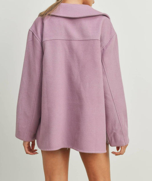 Buttermelon - Solid Shacket Coat