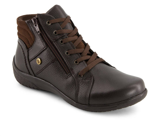 Andrea - Women's Leather Ankle Booties