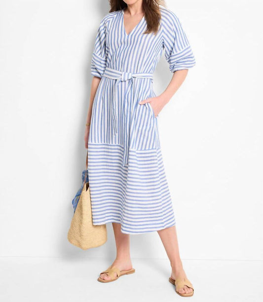 Nic + Zoe - Double Gauze Mixed Stripe Dress