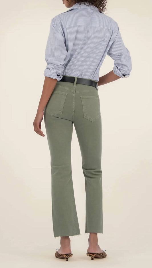 Kut From The Kloth - Kelsey Fab Ab Frayed High Waist Ankle Flare Pants