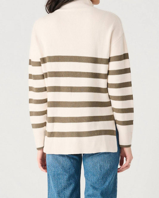 Dex - Stripe Zip-Up Sweater