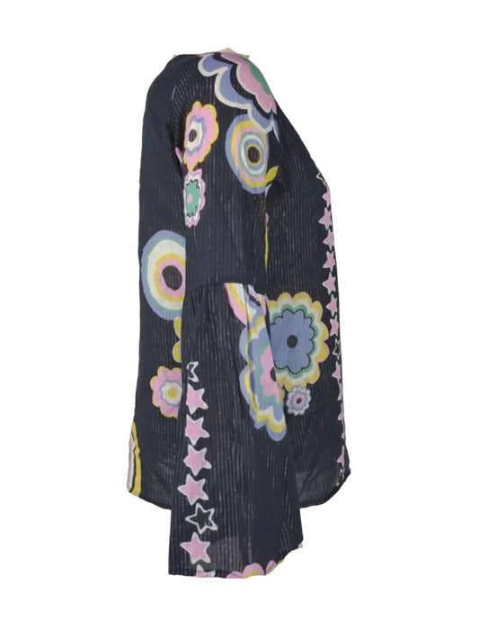 Metallic Stripe Blouse