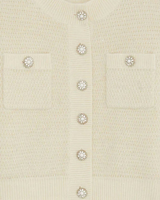 Suncoo - Women's Fancy Button Knit Sweater