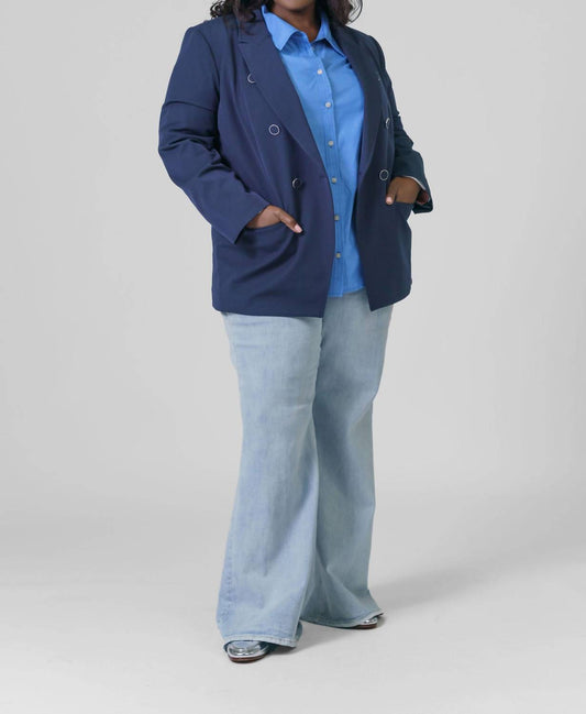 Tanya Taylor - Michelle Button Front Long Sleeve Jacket - Plus