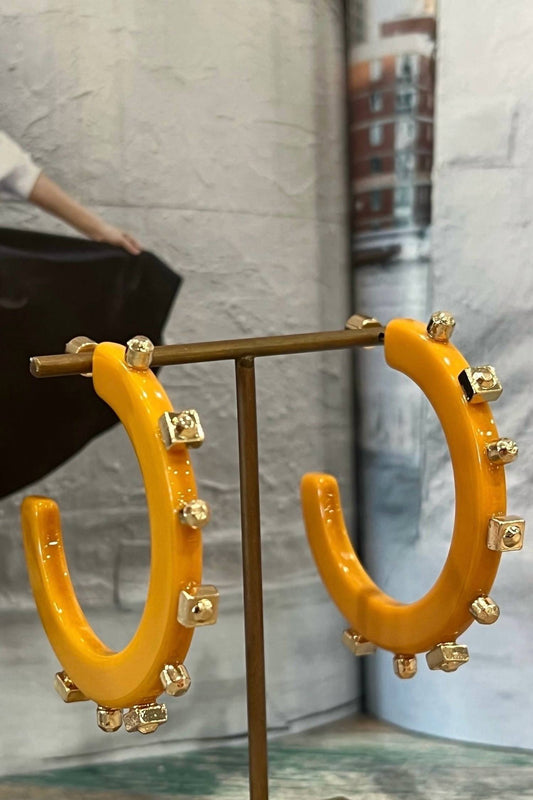 Smith & Co - Women's Solid Jewel Hoop