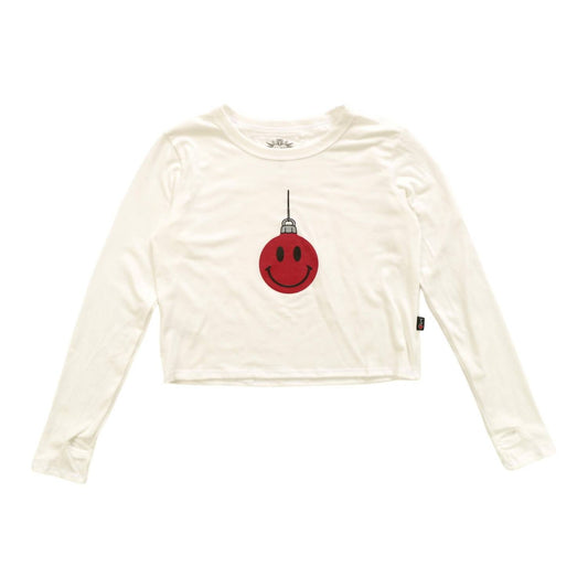 T2Love - Girls' Long Sleeve Smile Ornament Sweatshirt