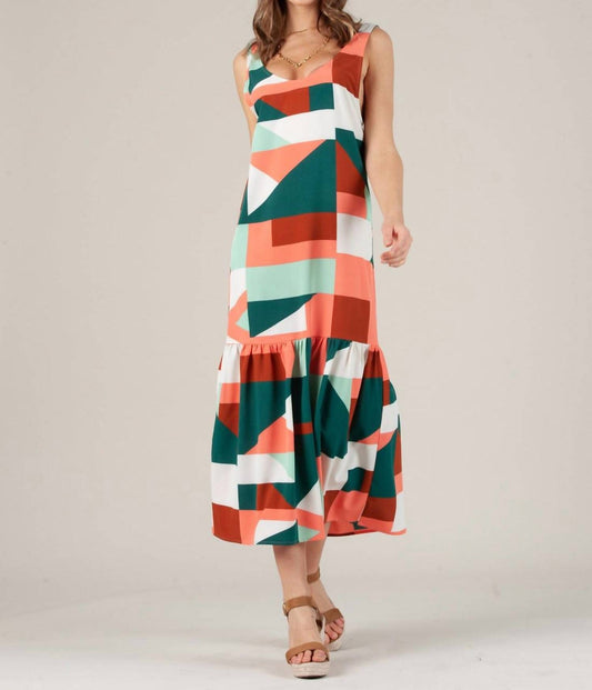 Lucca - Ember Low Back Ruffle Hem Maxi Dress