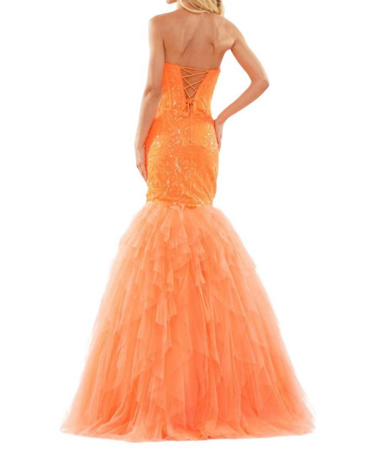 Colors Dress - SEQUIN BUSTIER PROM GOWN