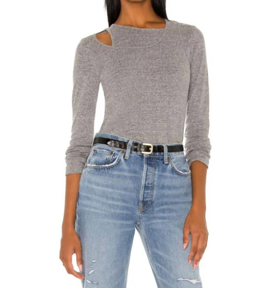 ASYMMETRIC LONG SLEEVE TOP