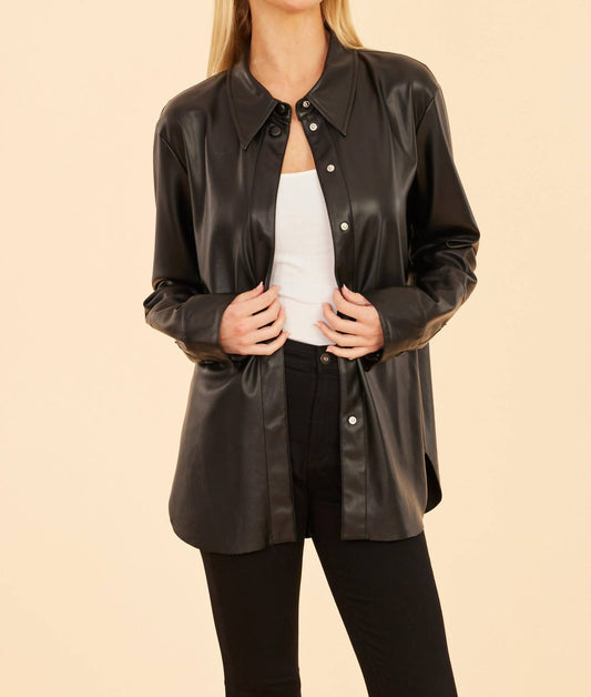 Dolce Cabo - Vegan Leather Shirt