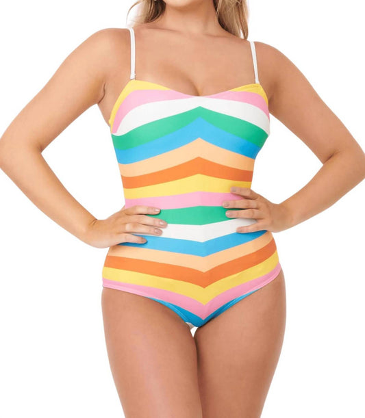 Unique Vintage - Rainbow Barbara One Piece Swimsuit