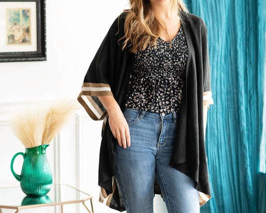 Viv & Lou - Preppy Stripe Lindsey Ruana Wrap