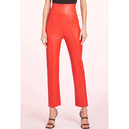 Romana High Waisted Faux Leather Pant