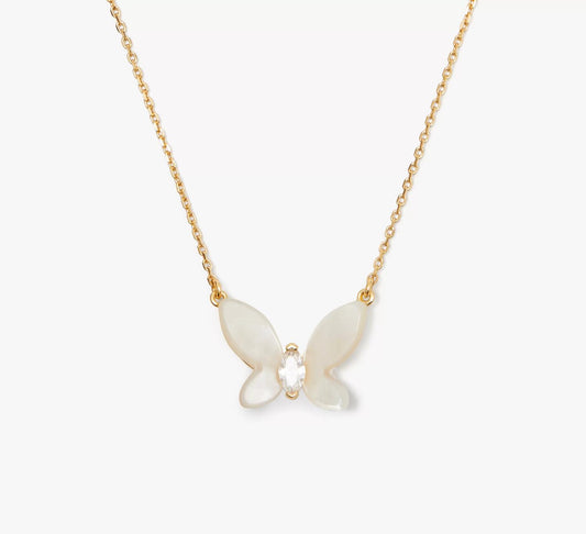 Kate Spade - Women's Mother Of Pearl Butterfly Necklace