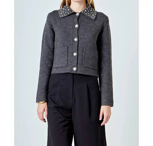Endless Rose - Pearl Embellished Cardigan