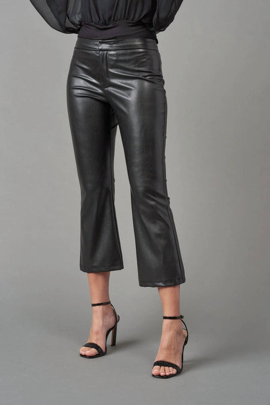 Lola & Sophie - Vegan Leather Cropped Pant