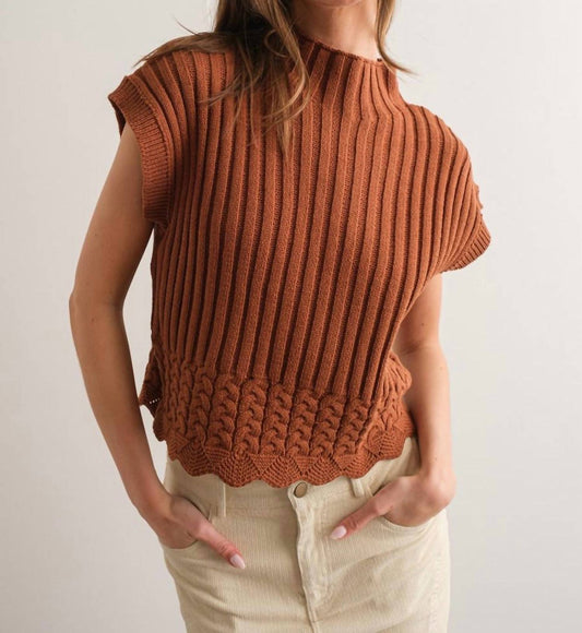 Papermoon - Mock Neck Sweater Vest