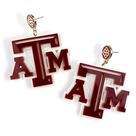Texas A&M Logo Earrings